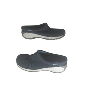 Merrell Womens Slip On Mules Shoes Dark Blue Mesh Comfort Size 10